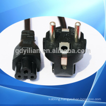 pvc&rubber household appliances Eu power plug VDE standard power plug/power cord